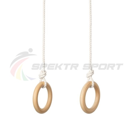Купить Кольца гимнастические деревянные (фанера 18 мм, покрытие: эмаль, лак или пропитка) в Морозовске 