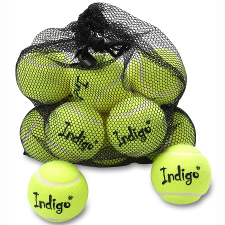 Купить Мяч для большого тенниса Indigo (12 шт в сетке) начальный уровень в Морозовске 